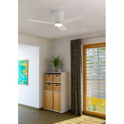 Eglo - LED Plafondventilator LED/15W/230V + afstandsbediening