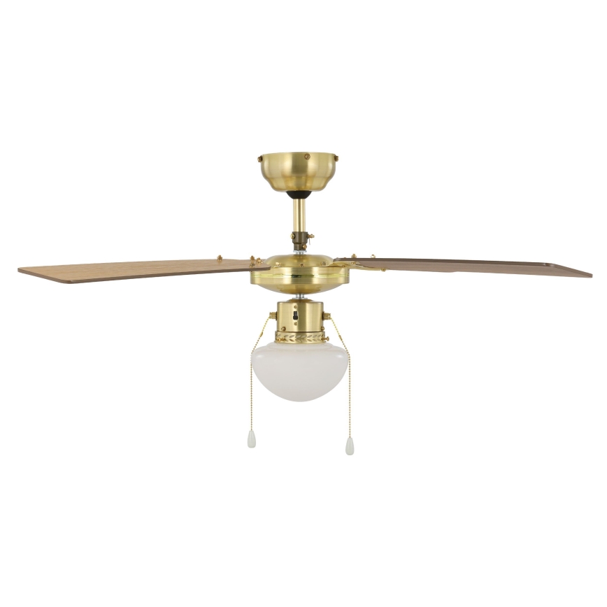 Eglo - Plafondventilator 1xE27/60W/230V goud