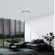 Eglo - LED dimbare plafondventilator LED/25,5W/230V wit/zwart 2700-6500K + afstandsbediening