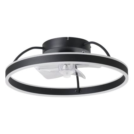 Eglo - LED RGBW dimbare plafondventilator LED/36W/230V 3000-6500K zwart + afstandsbediening