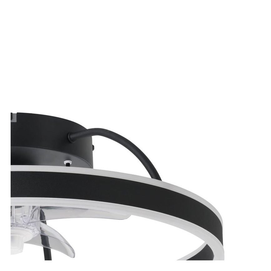 Eglo - LED RGBW dimbare plafondventilator LED/36W/230V 3000-6500K zwart + afstandsbediening