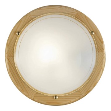 Eglo 3894 - Plafondlamp UFO 2xE27/60W/230V Ø 38 cm grenen