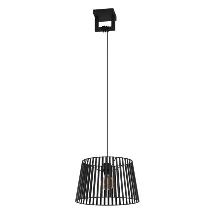 Eglo - Hanglamp aan een koord 1xE27/40W/230V zwart
