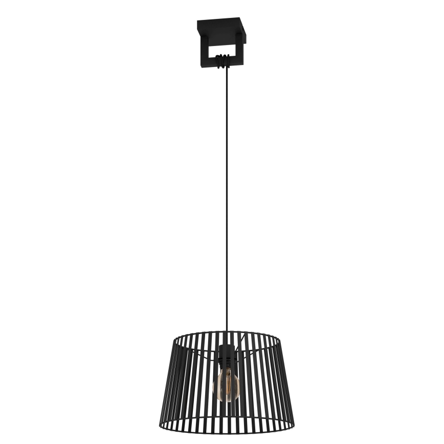 Eglo - Hanglamp aan een koord 1xE27/40W/230V zwart