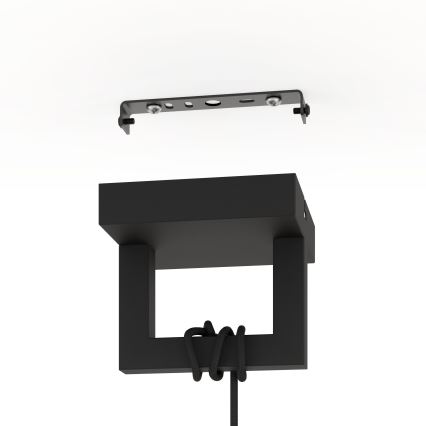 Eglo - Hanglamp aan een koord 1xE27/40W/230V zwart