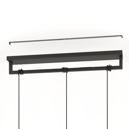 Eglo - Hanglamp aan een koord 3xE27/40W/230V zwart