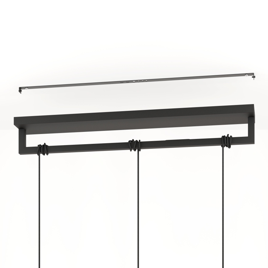 Eglo - Hanglamp aan een koord 3xE27/40W/230V zwart