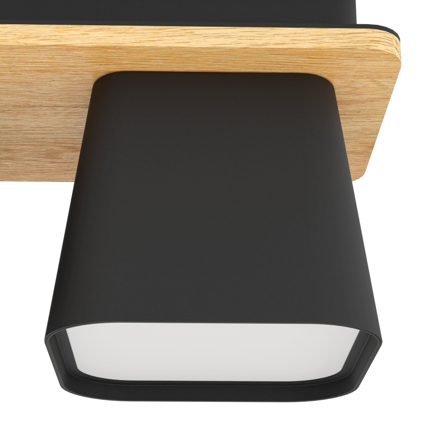 Eglo - Plafondlamp 4xE27/40W/230V zwart/bruin