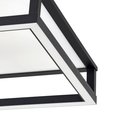 Eglo - Dimbare LED Plafondlamp LED/29,4W/230V 2700-6500K zwart + afstandsbediening