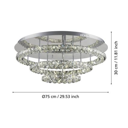 Eglo - LED Plafondlamp LED/61W/230V