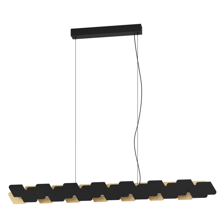 Eglo - Dimbare LED hanglamp aan een koord LED/44W/230V 3000K zwart/goud