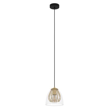 Eglo - Hanglamp aan een koord 1xE27/40W/230V goud