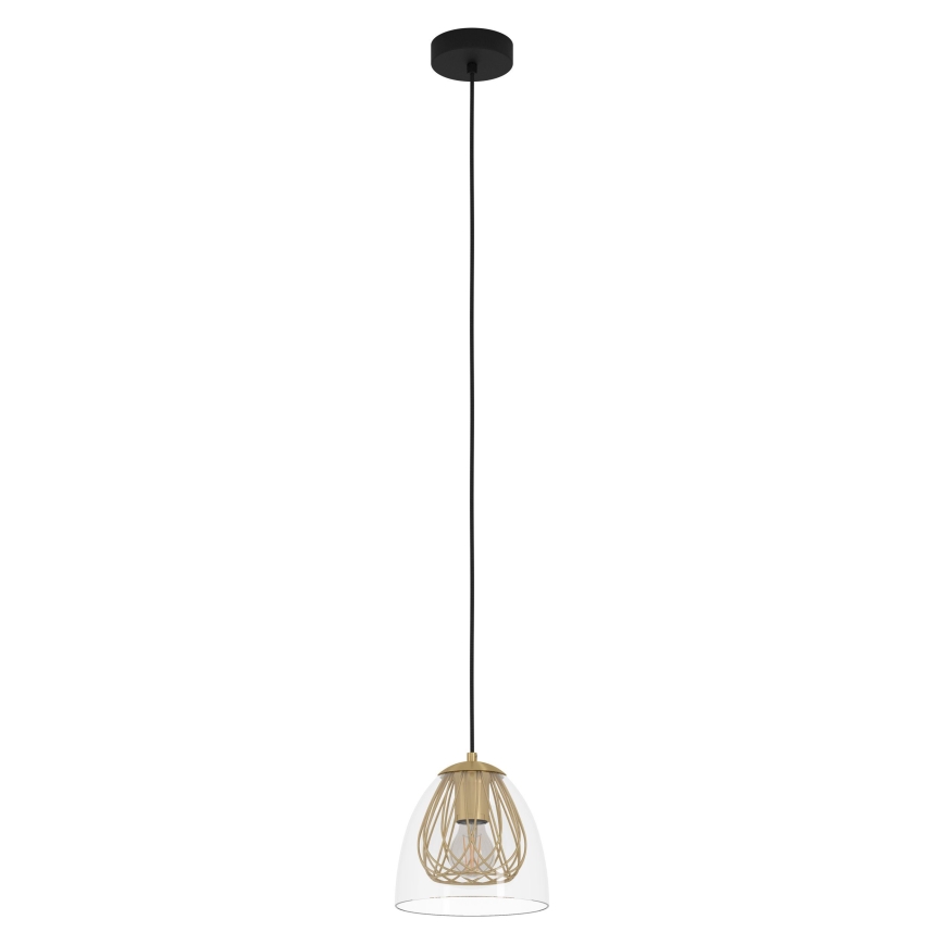 Eglo - Hanglamp aan een koord 1xE27/40W/230V goud