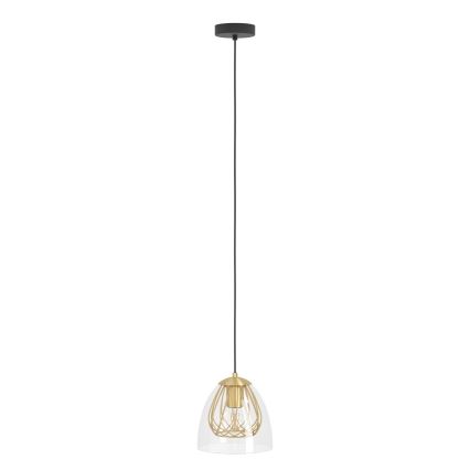 Eglo - Hanglamp aan een koord 1xE27/40W/230V goud