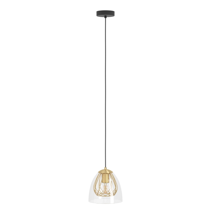 Eglo - Hanglamp aan een koord 1xE27/40W/230V goud