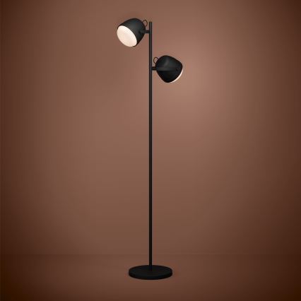 Eglo - Staande Lamp 2xE27/28W/230V zwart