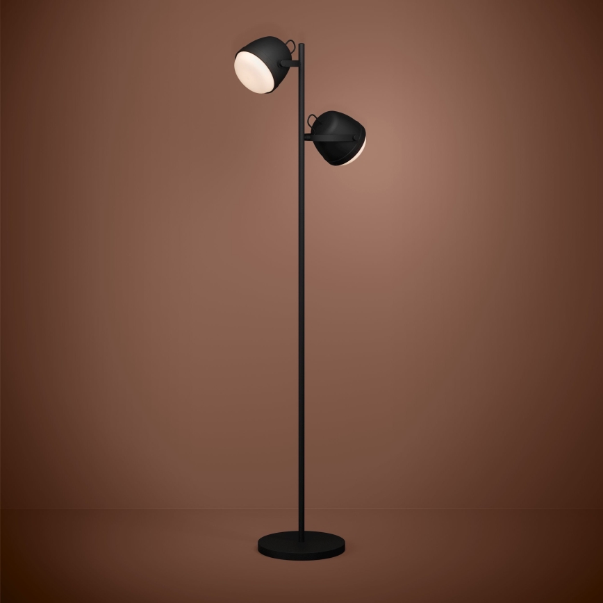 Eglo - Staande Lamp 2xE27/28W/230V zwart