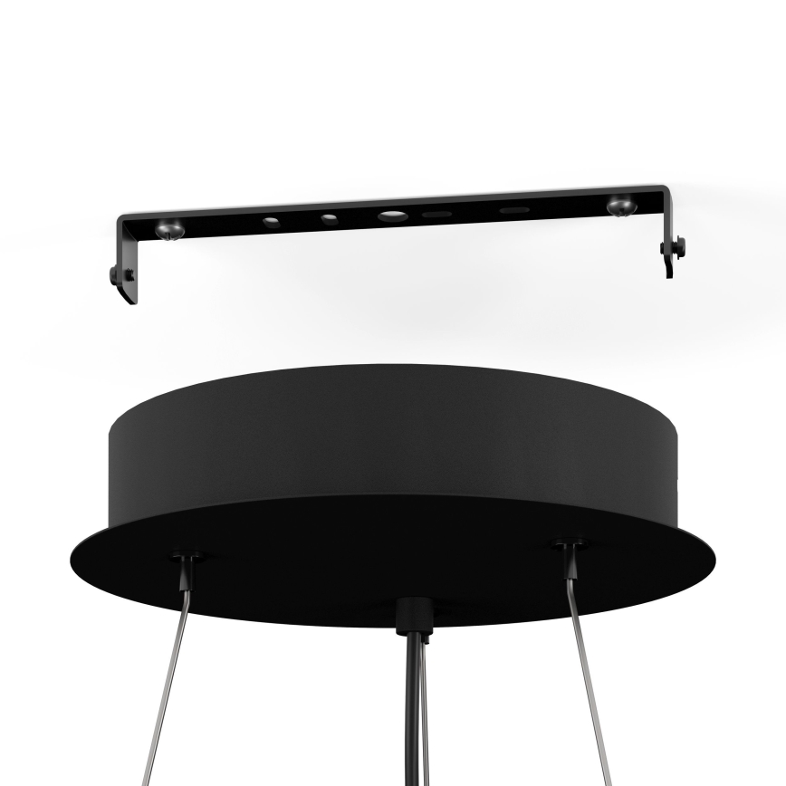 Eglo - Dimbare LED hanglamp aan een koord 3xLED/8W/230V + 3xLED/8,5W 3000K zwart + afstandsbediening