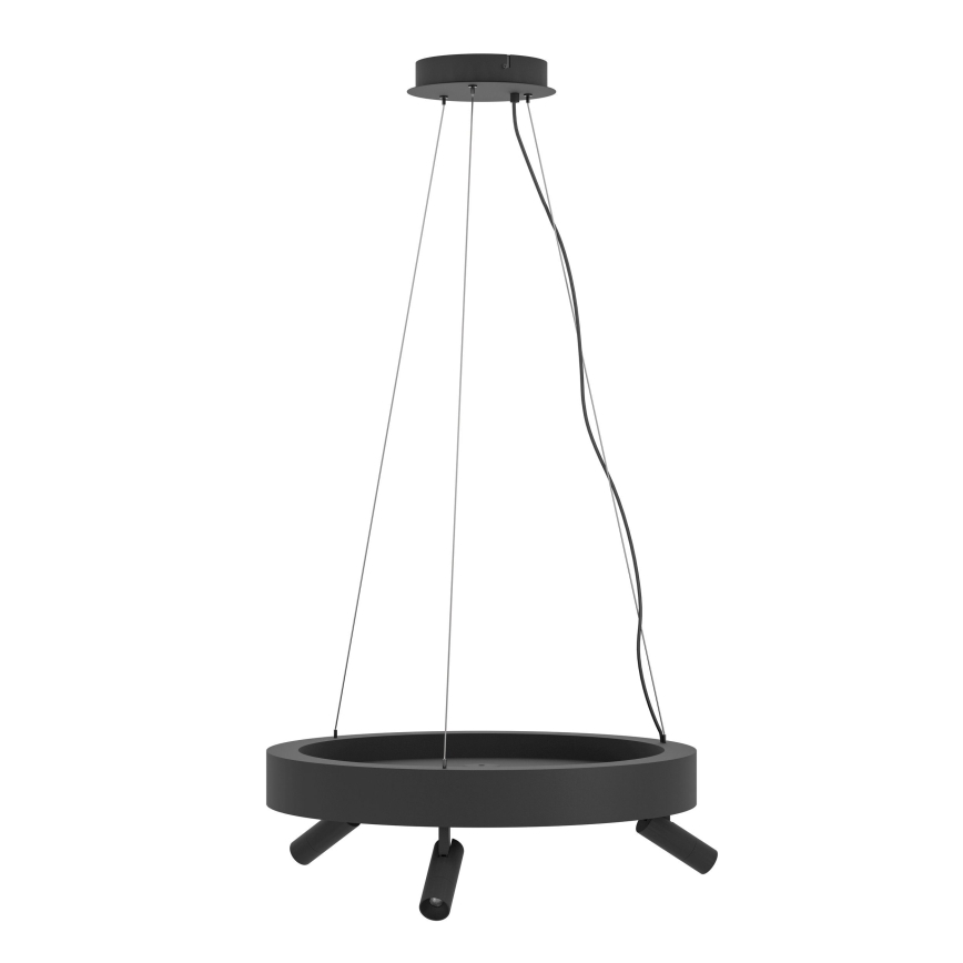 Eglo - Dimbare LED hanglamp aan een koord 3xLED/8W/230V + 3xLED/8,5W 3000K zwart + afstandsbediening