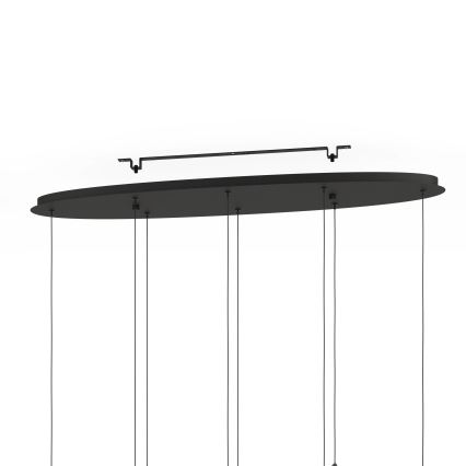 Eglo - Dimbare LED hanglamp aan een koord 8xLED/4,2W/230V 3000K zwart