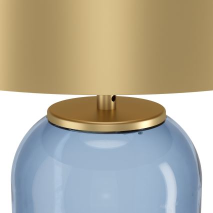 Eglo - Tafellamp 1xE27/40W/230V goud/blauw