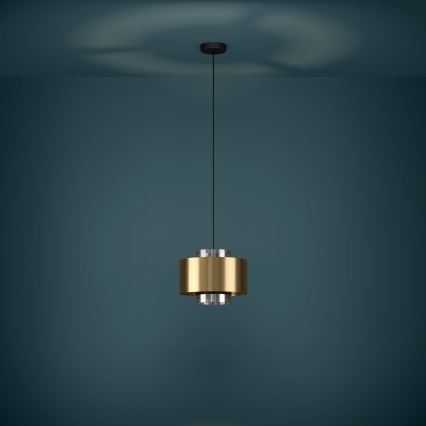 Eglo - Hanglamp aan een koord 1xE27/40W/230V goud