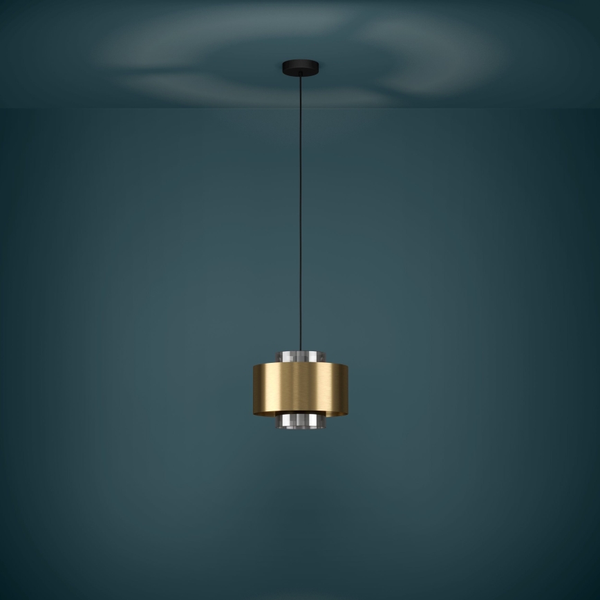 Eglo - Hanglamp aan een koord 1xE27/40W/230V goud