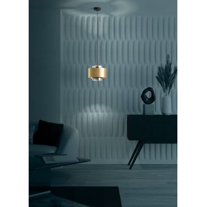 Eglo - Hanglamp aan een koord 1xE27/40W/230V goud