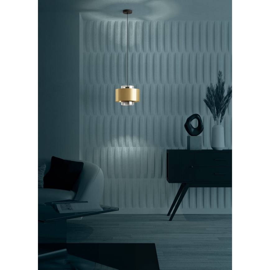 Eglo - Hanglamp aan een koord 1xE27/40W/230V goud
