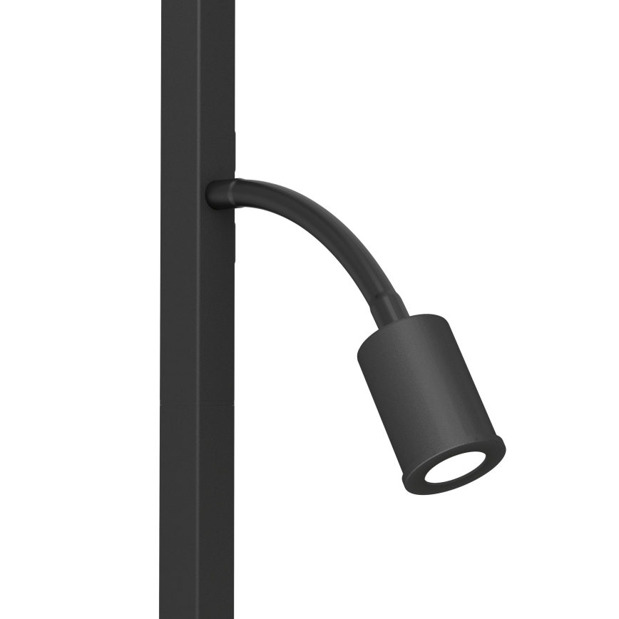 Eglo - Staande LED Lamp 1xE27/40W/230V + LED/3,8W 3000K zwart