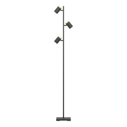 Eglo - Staande LED Lamp 3xGU10/4,5W/230V 3000K zwart/bruin