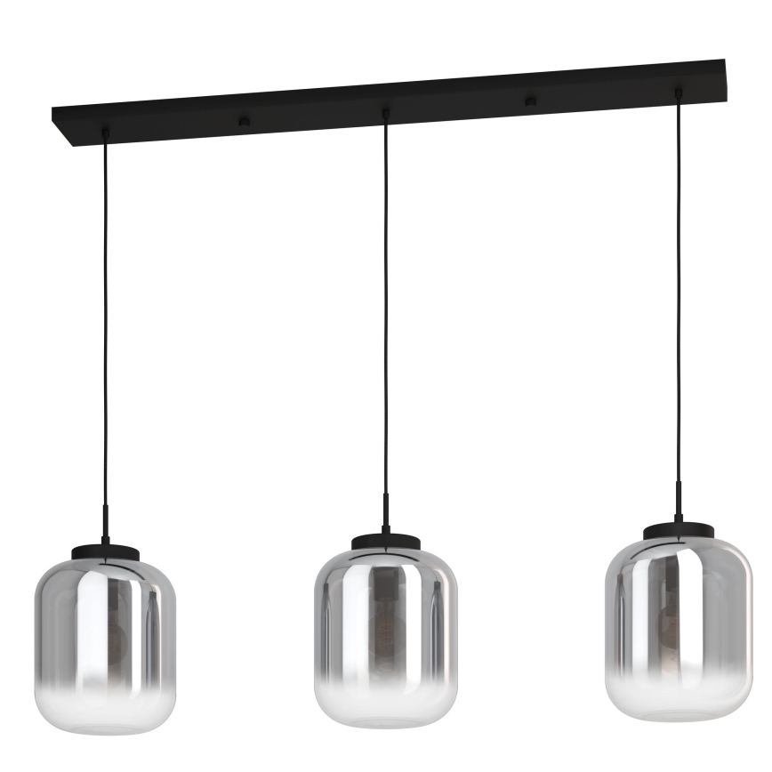 Eglo - Hanglamp aan een koord 3xE27/40W/230V gerookt
