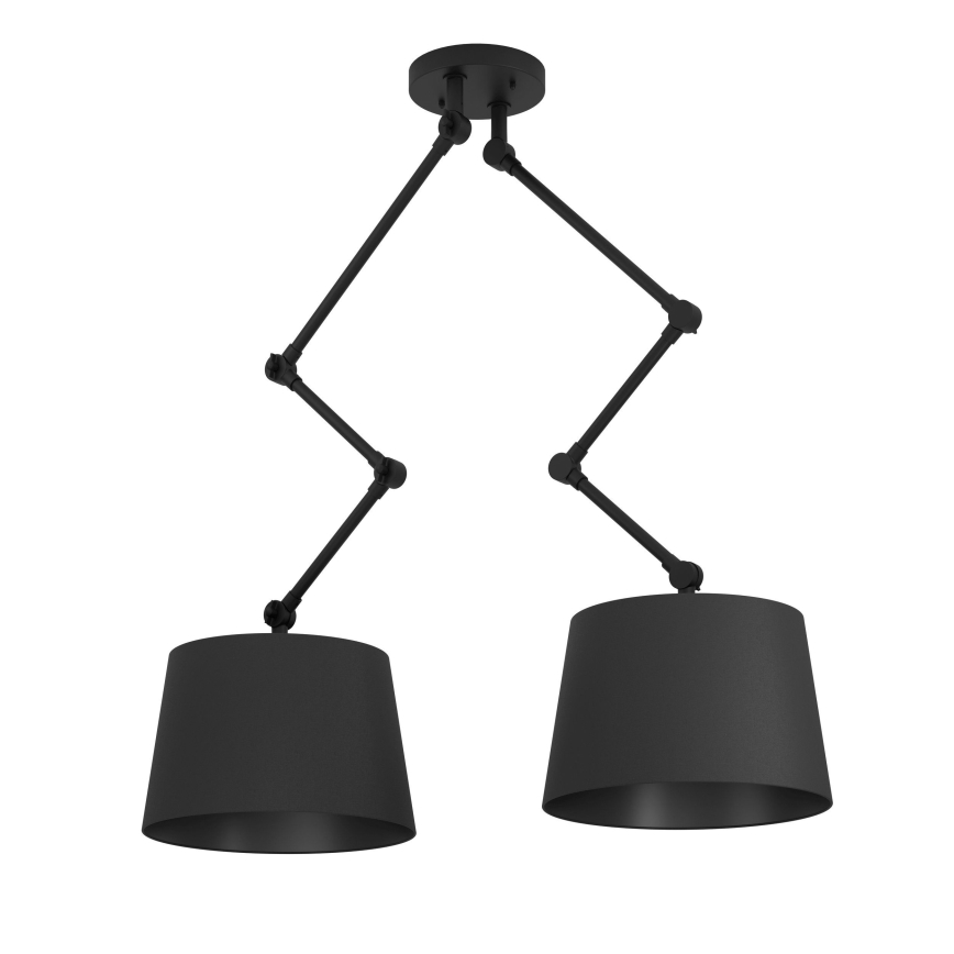 Eglo - Hanglamp met vaste pendel 2xE27/40W/230V zwart
