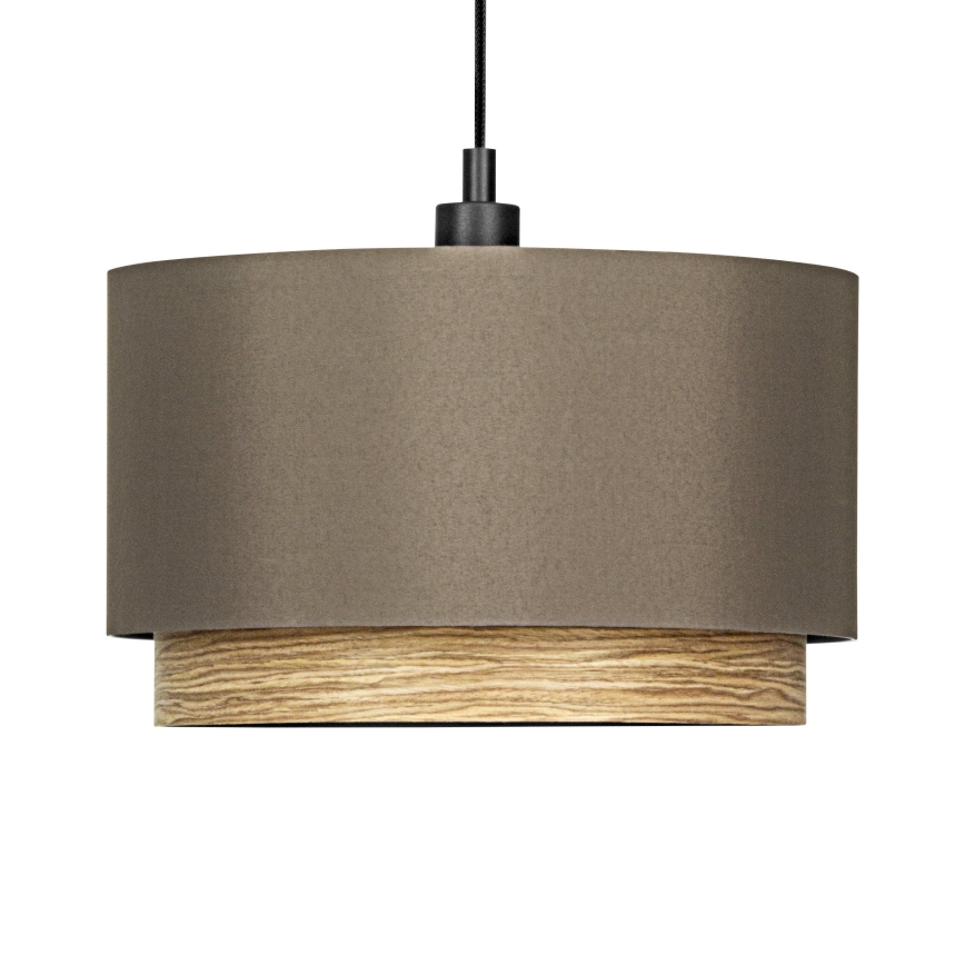 Eglo - Hanglamp aan een koord 1xE27/40W/230V bruin