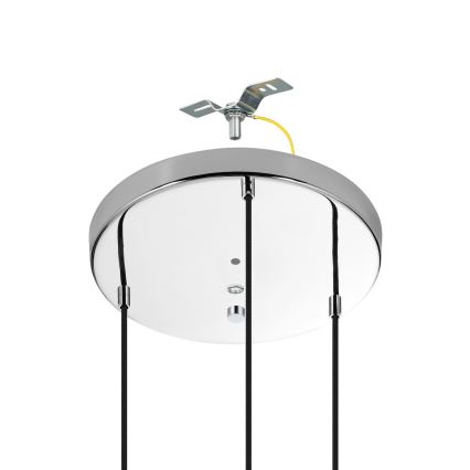 Eglo - Hanglamp aan een koord 3xE27/40W/230V glanzend chroom