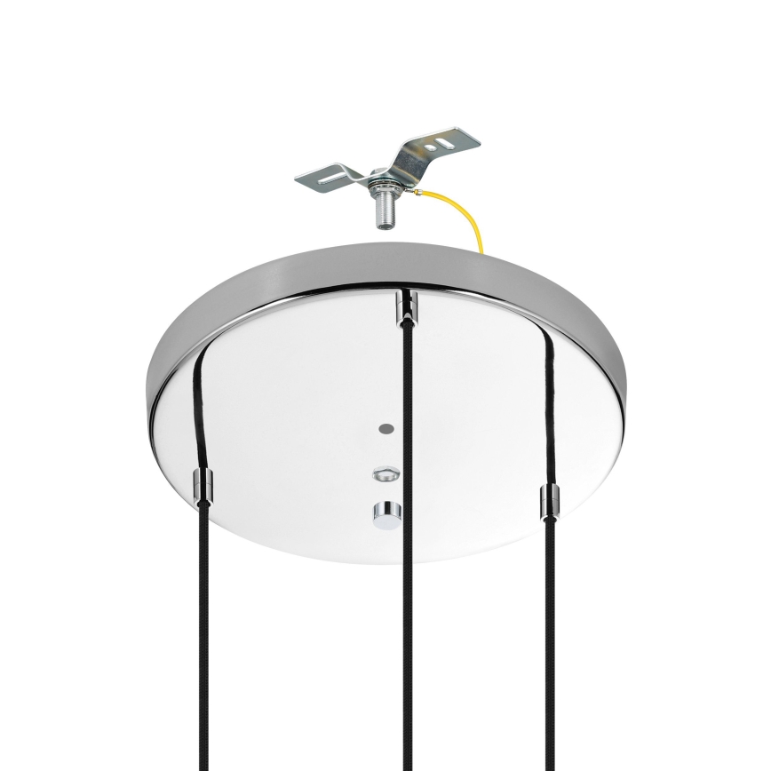 Eglo - Hanglamp aan een koord 3xE27/40W/230V glanzend chroom