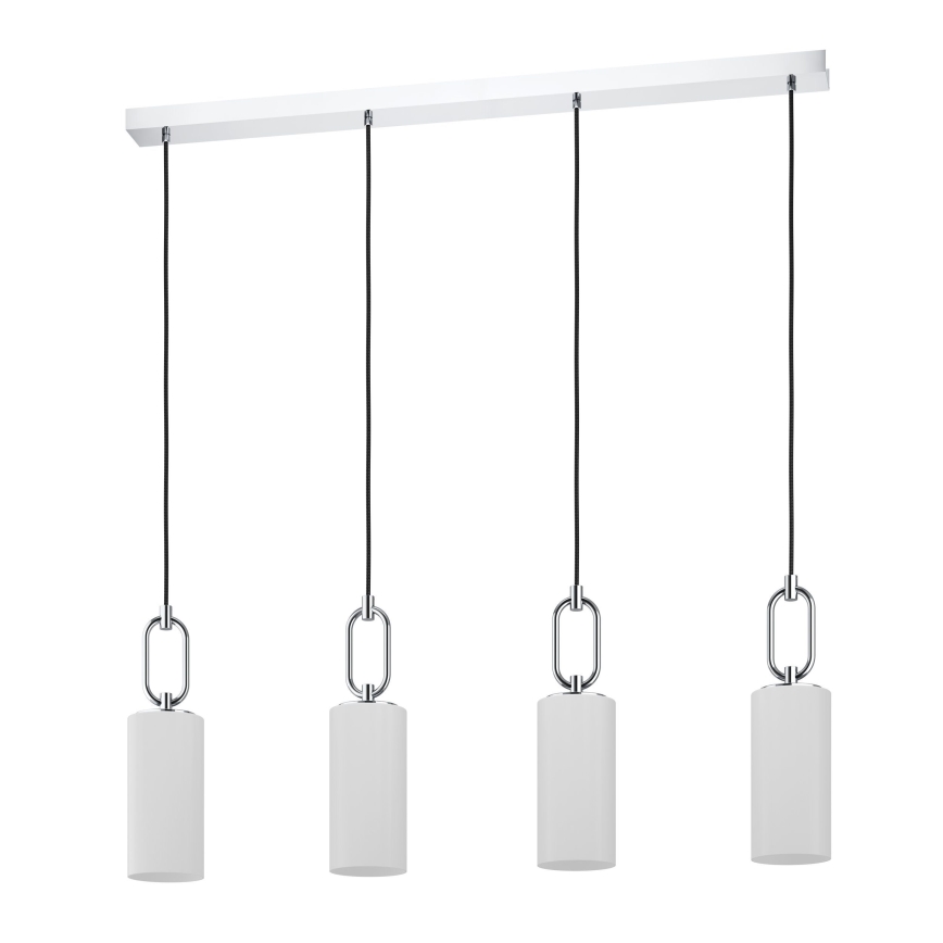 Eglo - Hanglamp aan een koord 4xE27/40W/230V glanzend chroom