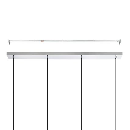 Eglo - Hanglamp aan een koord 4xE27/40W/230V glanzend chroom