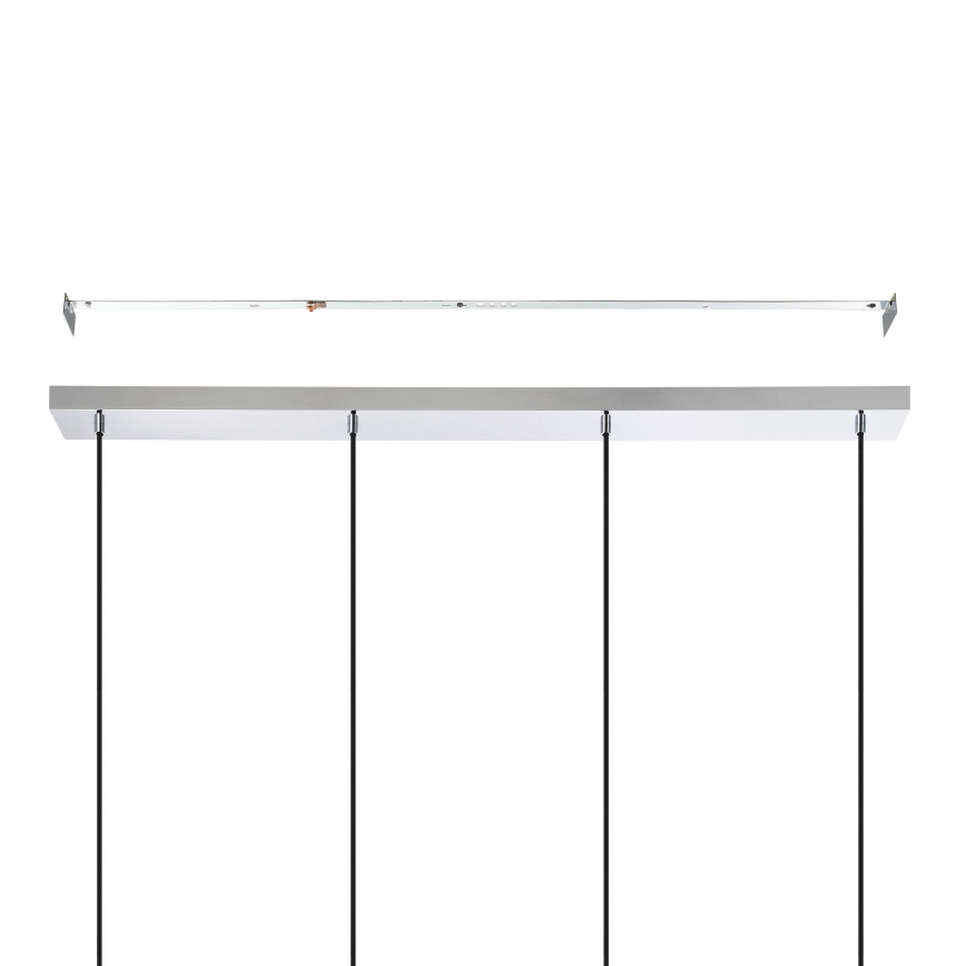 Eglo - Hanglamp aan een koord 4xE27/40W/230V glanzend chroom