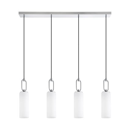 Eglo - Hanglamp aan een koord 4xE27/40W/230V glanzend chroom