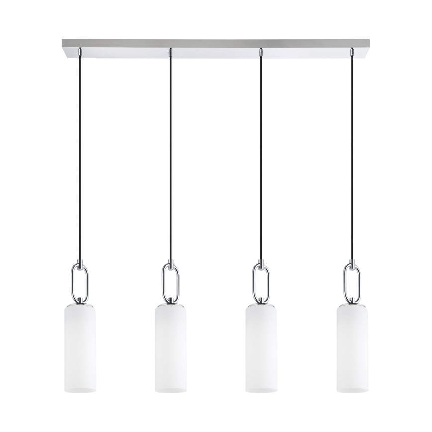 Eglo - Hanglamp aan een koord 4xE27/40W/230V glanzend chroom