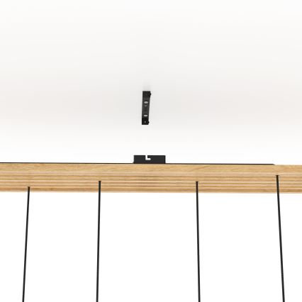 Eglo - Hanglamp aan een koord 6xE27/40W/230V zwart/bruin