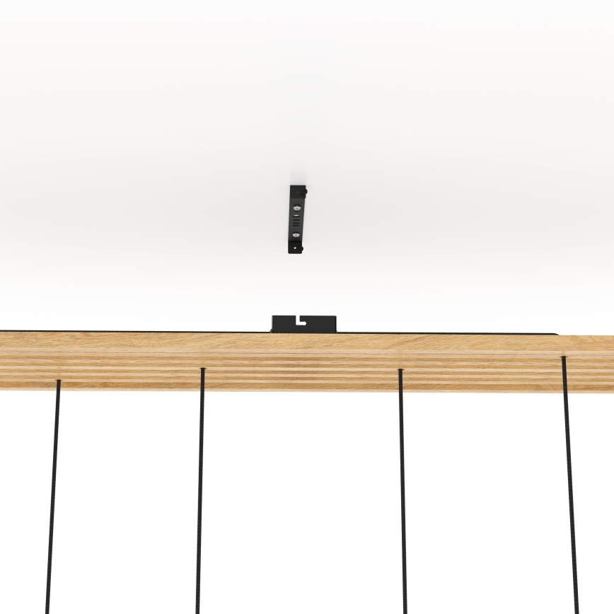 Eglo - Hanglamp aan een koord 6xE27/40W/230V zwart/bruin