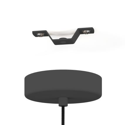 Eglo - Hanglamp aan een koord 1xE27/40W/230V grijs