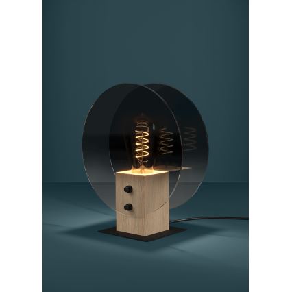 Eglo - Hanglamp aan een koord 1xE27/40W/230V gerookt