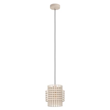Eglo - Hanglamp aan een koord 1xE27/40W/230V diameter 21 cm crème