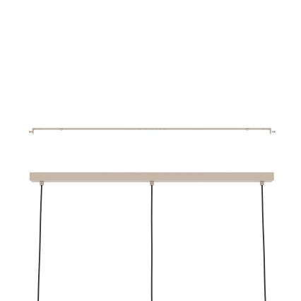 Eglo - Hanglamp aan een koord 3xE27/40W/230V crème