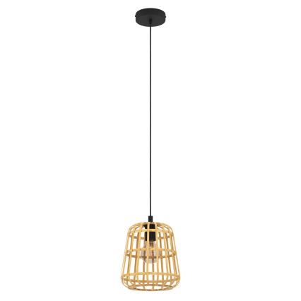 Eglo - Hanglamp aan een koord 1xE27/40W/230V diameter 24 cm bamboe