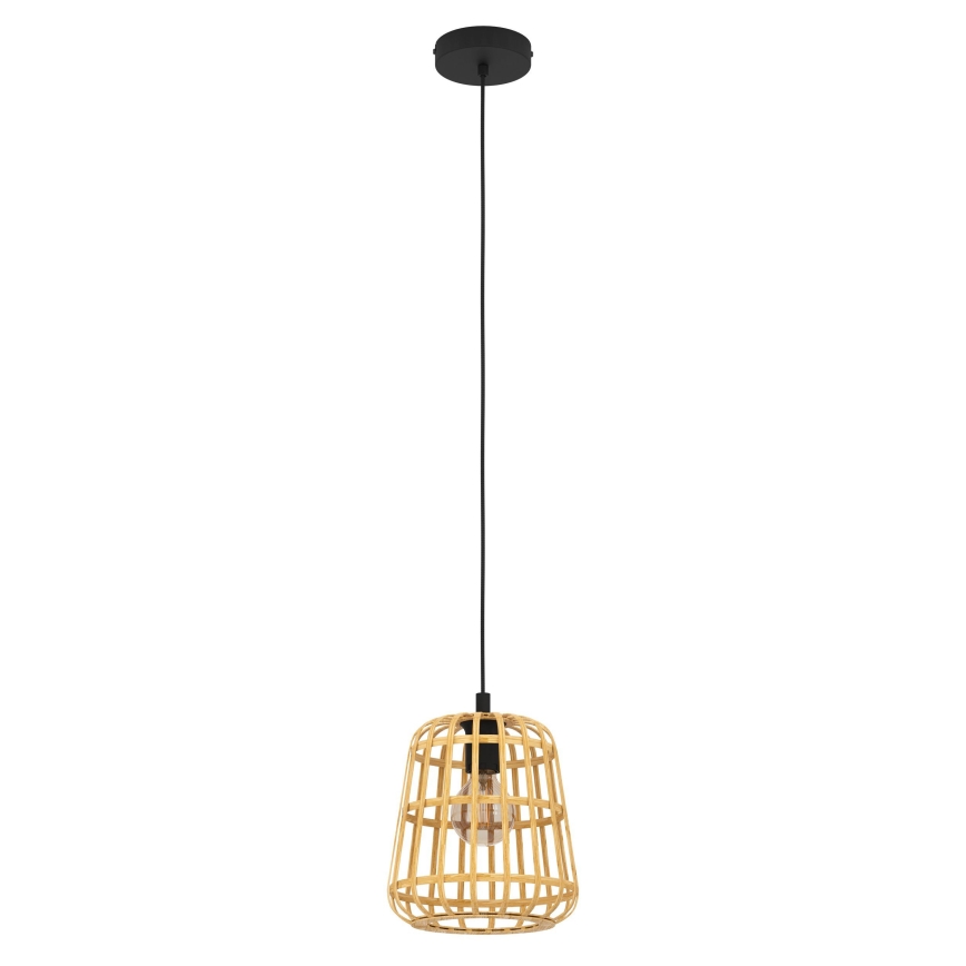 Eglo - Hanglamp aan een koord 1xE27/40W/230V diameter 24 cm bamboe