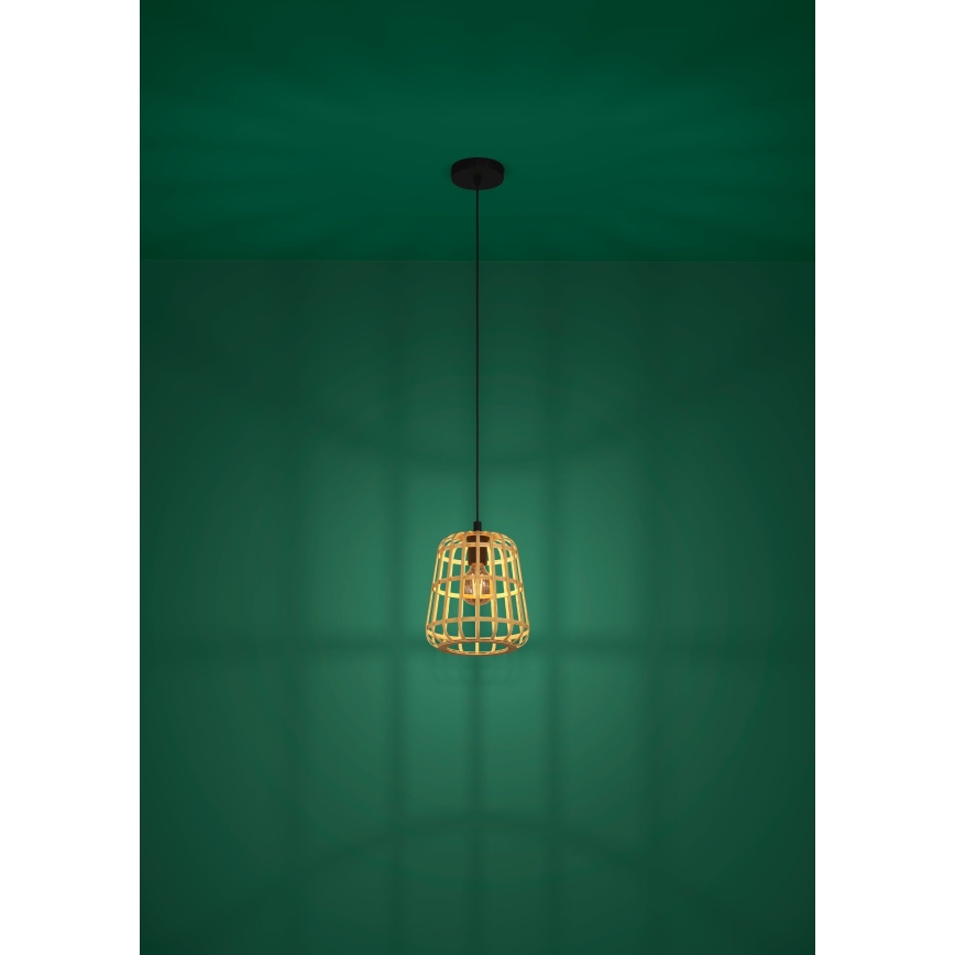 Eglo - Hanglamp aan een koord 1xE27/40W/230V diameter 24 cm bamboe